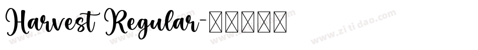 Harvest Regular字体转换